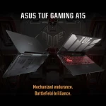 لاب توب جيمنج اسوس TUF Gaming A15 FA507RM-HQ098W معالج R7 شاشة 15.6 بوصة رام 16 جيجا 1 تيرا هارد SSD رسومات RTX 3060 سعة 6 ويندوز 11 - رمادي