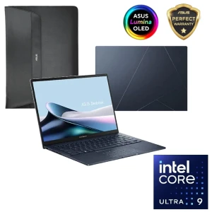 ASUS Zenbook 14 OLED UX3405MA-PP009WS Laptop 14-inch OLED 3K Intel Core Ultra 9 185H 16GB RAM 1TB SSD Intel Arc Graphics Win11 Blue - 90NB11R1-M00JK0