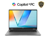 لابتوب أسوس فيفوبوك S14 فليب TP3407SA-QL039W، إنتل كور ألترا 7 256V، رام 16 جيجا، 512 جيجا SSD، شاشة 14 بوصة WUXGA لمس + قلم، رسومات إنتل، Win11 رمادي