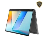 لابتوب أسوس فيفوبوك S14 فليب TP3407SA-QL039W، إنتل كور ألترا 7 256V، رام 16 جيجا، 512 جيجا SSD، شاشة 14 بوصة WUXGA لمس + قلم، رسومات إنتل، Win11 رمادي