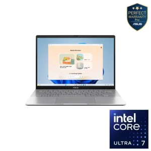 لابتوب أسوس فيفو بوك  S14 S3407CA-LY007W، انتل كور الترا 7 255H، رام 16 جيجا، هارد 1 تيرا SSD، رسومات Intel، شاشة 14.0 بوصة WUXGA، Win11، فضي - 90