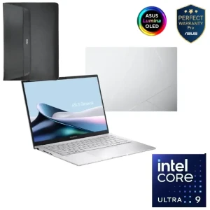 لابتوب أسوس زين بوك  14 UX3405CA-PP009W، انتل كور الترا  9 285H، رام 32 جيجا, هارد 1 تيرا SSD، شاشة مقاس 14 بوصة OLED معدل 120 هرتز، رسوماتIntel ، فضي