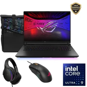 Asus ROG Strix Scar 18 G835LW-AI642W Gaming Laptop, Intel Core Ultra 9 275HX, 64GB RAM, 2TB SSD, RTX 5080 16GB, 18” 2.5K, 240Hz, Win11 90NR0LI1-M002J0