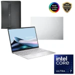 لاب توب أسوس زين بوك  14 OLED UX3405CA-PZ007W، شاشة OLED مقاس 14 بوصة، انتل كور الترا 7 255H، رام 16 جيجا، 1 تيرا SSD، رسومات انتل ، Win 11 + جراب