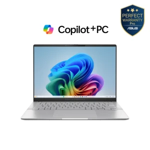 لابتوب أسوس فيفوبوك  S14 M5406WA-PP009W، معالج AMD Ryzen AI 9 365، رام 24 جيجا، 1 تيرا SSD، شاشة 14 بوصة 3كيه  OLED بمعدل 120 هرتز، رسومات AMD Radeon