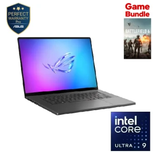 Asus ROG Zephyrus G16 GU605CW-GR164W Gaming Laptop Intel Core Ultra 9 285H 64GB RAM 2TB SSD RTX 5080 16GB 16-inch 240Hz Win11 Gray - 90NR0LX5-M006V0