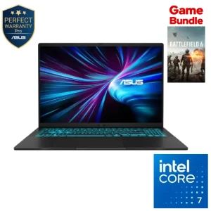 ASUS V16 V3607VJ-RP007W Laptop, Intel Core 7 240H, 16GB RAM, 512GB SSD, RTX 3050 6GB, 16-inch WUXGA 144Hz, Win11, Black - 90NB15V1-M007B0