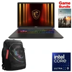 MSI Vector 16 HX AI A2XWHG Gaming Laptop, Intel Core Ultra 9 275HX 32GB RAM 1TB SSD, RTX 5070Ti 12GB, 16" 240Hz, Arabic KB Win11 Gray 9S7-15M352-070