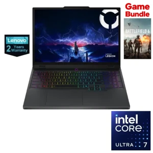 Lenovo Legion 5 15IAX10 Gaming Laptop, Intel Core Ultra 7 255HX, 32GB RAM, 1TB SSD, RTX 5060 8GB, 15.1" WQXGA, 165Hz, Win11 Black, 2 Years, 83F00045ED