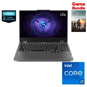 Lenovo LOQ 15IRX9 Gaming Laptop Intel Ci7-14700HX, 16GB RAM, 1TB SSD, NVidia GeForce RTX 4060 8GB, 15.6" FHD 144Hz G-SYNC, Win11, Grey - 83DV00VMED
