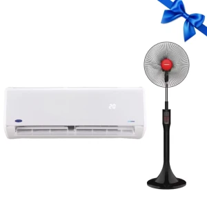 Carrier 2.25HP Air Conditioner Optimax Inverter Cold KHCT18DN-708-B + TORNADO Stand Fan 16 Inch Black EFS-111M