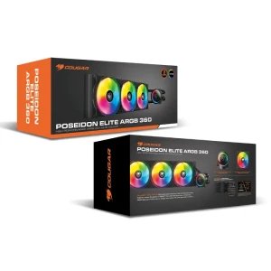 مبرد سائل كوجار Poseidon Elite ARGB 360 AIO أسود