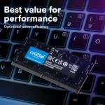 ذاكرة رام للاب توب من Crucial بسعة 8 جيجابايت DDR5 بتردد 4800 ميجاهرتز SODIMM