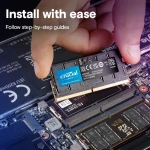 ذاكرة رام للاب توب من Crucial بسعة 8 جيجابايت DDR5 بتردد 4800 ميجاهرتز SODIMM