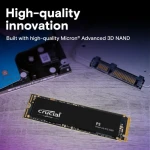 ذاكرة SSD داخلية Crucial P3 بسعة 500 جيجابايت M.2 NVME PCIe Gen3 2280