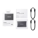 Samsung T7 portable SSD 500GB - USB 3.2 external solid state drive, Gray - MU-PC500T