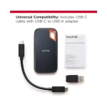 SanDisk 2TB Extreme Portable SSD, USB-C - External Solid State Drive - SDSSDE61-2T00-G25