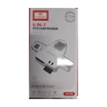 Earldom ET-OT95 5-in-1 OTG Card Reader USB-C White – 14 Days Warranty