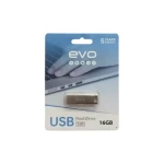 EVO DTX Flash Memory, 16GB, USB 2.0, Metal Body, Silver, SGK-USB-S20-2016