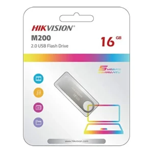 Hikvision M200 16GB USB 2.0 USB Flash Drive - Metal Silver