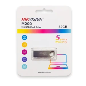 Hikvision M200 32GB USB 2.0 USB Flash Drive - Metal Silver