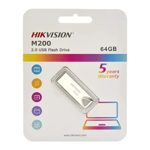 Hikvision M200 64GB USB 2.0 USB Flash Drive - Metal Silver