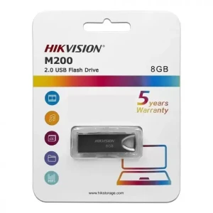 Hikvision M200 8GB USB 2.0 USB Flash Drive - Metal Silver