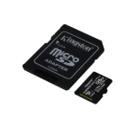 Kingston 128GB micSDXC Select Plus Memory Card + SD Adaptor, SDCS2/128GB - Black