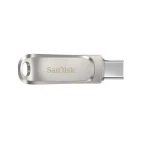 Sandisk Flash Memory 256GB Ultra Dual Drive Luxe Type C, SDDDC4-256G-G46 - silver