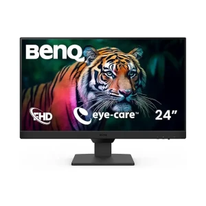 شاشة بينكيو Eye-Care GW2490 مقاس 24 بوصة بتقنية IPS LED وتردد 100 هرتز ودقة FHD مع مكبر صوت، ومنفذي HDMI، ومنفذ DP، وضمان 3 سنوات