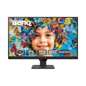 شاشة بينكيو GW2790 مقاس 27 بوصة  IPS LED للعناية بالعين بتردد 100 هرتز FHD 99% sRGB مع مكبر صوت، ومنفذي HDMI، ومنفذ DP، وضمان 3 سنوات