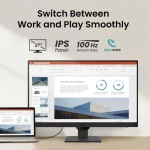 شاشة بينكيو GW2790 مقاس 27 بوصة  IPS LED للعناية بالعين بتردد 100 هرتز FHD 99% sRGB مع مكبر صوت، ومنفذي HDMI، ومنفذ DP، وضمان 3 سنوات