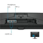 شاشة ألعاب بينكيو موبيوز EX2710S مقاس 27 بوصة، تقنية  IPS ، 165 هرتز، FHD، مكبرات صوت 5 وات، 1 مللي ثانية، 2 HDMI، 1 DP، ضمان 3 سنوات