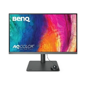 شاشة بنكيو Designer دقة 4 كيه PD2706U مقاس 27 بوصة IPS LED، 60 هرتز UHD 100% sRG، HDR400، شاحن USB C، منفذ HDMI واحد، منفذ DP واحد، 3 منافذ USB 3.2