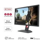 شاشة ألعاب بينكيو زوي  XL2411K بمعدل 144 هرتز فل اتش دي مقاس 24 بوصة ، 0.5 مللي ثانية، 3 منافذ HDMI، 1 منفذ DP، مقبس HP، ضمان 3 سنوات