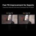 BenQ ZOWIE XL2566X+ eSports Gaming Monitor, 24 inch, 400 Hz, Fast TN, DyAc 2,  XL Setting to Share, 1080p, 3 Years Warranty