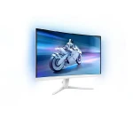 Philips Evnia 27" Curved QHD Gaming Monitor, 180Hz, 1ms, FreeSync Premium, 1500R, 300 nits, White - 27M2C5501