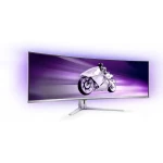 PHILIPS Evnia 49 Inch DQHD OLED Curved Gaming Monitor, 144 Hz, 0.03ms, White - 49M2C8900L