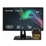 ViewSonic VP2768a Gaming Monitor 27 Inch, Flat, 60Hz 5Ms, QHD 2K 2560 x 1440 IPS