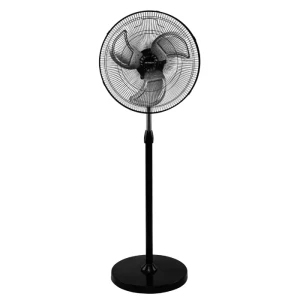 Fresh Stand Fan Industrial 18 inch, 3 Speeds, 3 Blades, Metal Black - 500013691