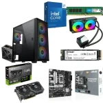 PC Gaming Bundle Intel Ci7-14700K Asus PRIME B760M-A D4, 32GB RAM 512GB SSD, Asus RTX 4060Ti 16GB, Waterwheel Cooling, Anubis ARGB Case + PSU 750W