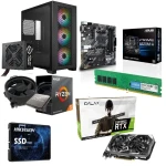 تجميعة كمبيوتر العاب  AMD R5 4500، اللوحة الأم  MSI PRO A520M-A، رسومات RTX  3050 سعة 6 جيجا، رام 8 جيجا، 128 جيجا SSD، كيسة كولر ماستر و باور 600 وات
