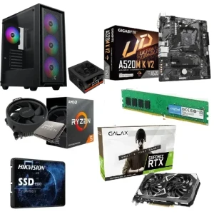 تجميعة كمبيوتر جيمنج AMD R5 4500 RTX 3050
