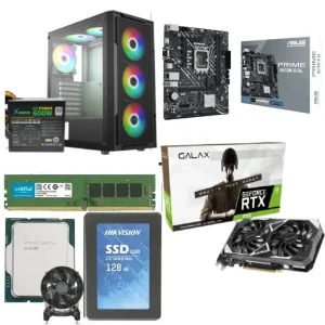 Bundle Gaming PC Intel Ci3-12100F GALAX RTX 3050