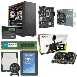 Bundle Gaming PC Intel Ci3-12100F GALAX RTX 3050