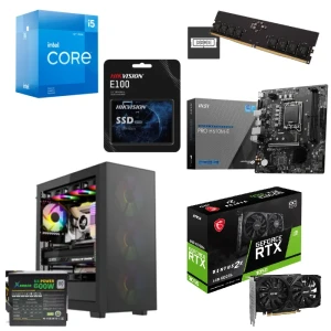 Bundle Gaming PC Intel Ci5-12400F, MSI PRO H610M-E, MSI RTX 3050