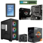 تجميعة كمبيوتر العاب AMD ريزن 5-4600G -  ماذر بورد MSI- رام 8 جيجا و128 جيجابايت SSD - كيسة جيمنج  كولر ماستر و باور 600 وات