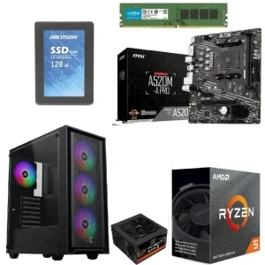Bundle Gaming PC AMD Ryzen 5-4600G 128GB SSD