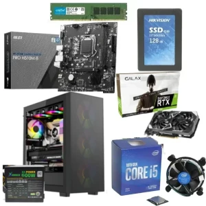 تجميعة كمبيوتر جيمنج RTX 3050 6GB انتل Ci5 10400F