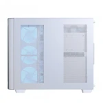 AEROCOOL P500C-G-WT-v1 Mid Tower Gaming Case With Tempered Glass 4 Fan ARGB - White
